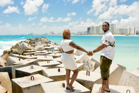 Cancun: expérience privée de séance photo panoramique sur la plage30 Photos
