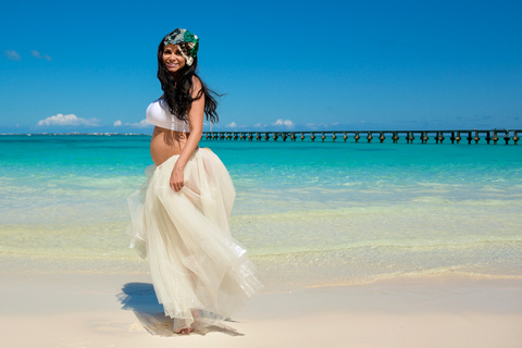 Cancun: expérience privée de séance photo panoramique sur la plagePhotos illimitées