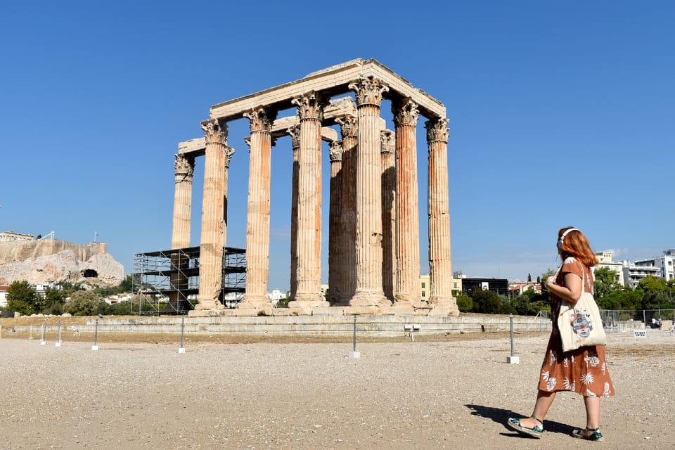 antico tempio greco di zeus