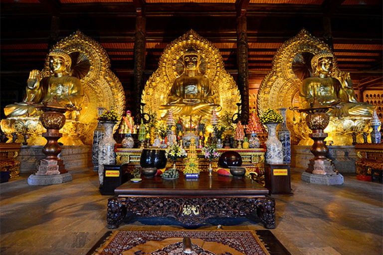 De Hanoi: excursion d'une journée à la pagode Bai Dinh, à Trang An et à la grotte de Mua