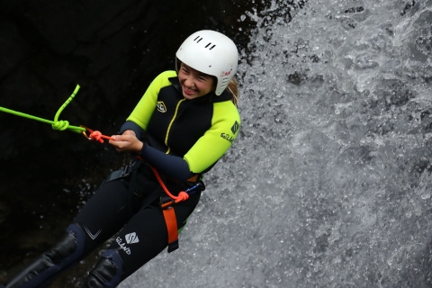 Pitlochry: experiencia guiada de descenso de barrancos en las cataratas inferiores de Bruar