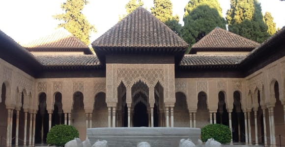 Court of the Lions at the Alhambra in Granada