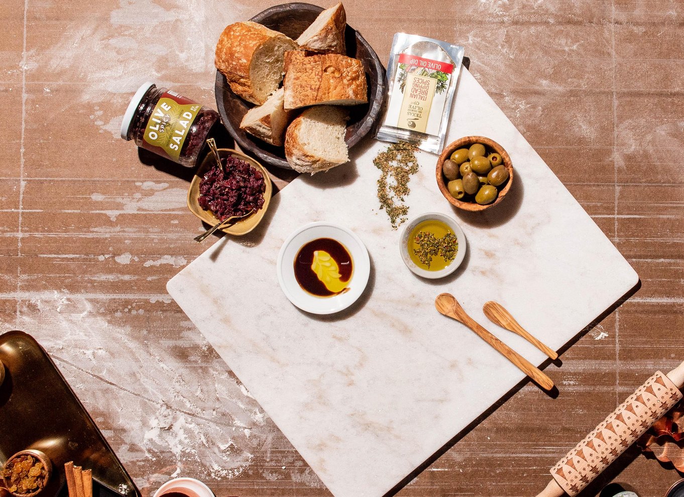 Dripping Springs: Olivenolie og balsamicoeddike smagning