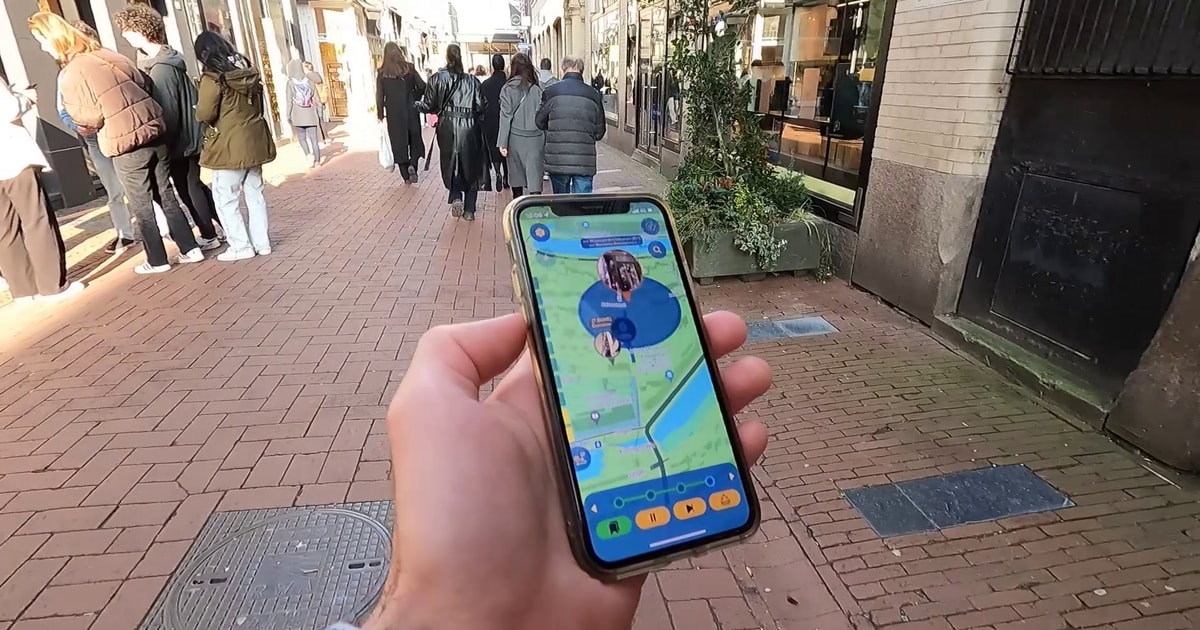 App para smartphone Recorrido autoguiado a pie con GPS