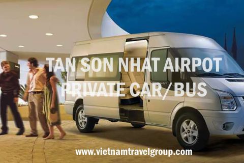 Ho Chi Minh: privé-auto-/bustransfer naar luchthaven Tan Son Nhat