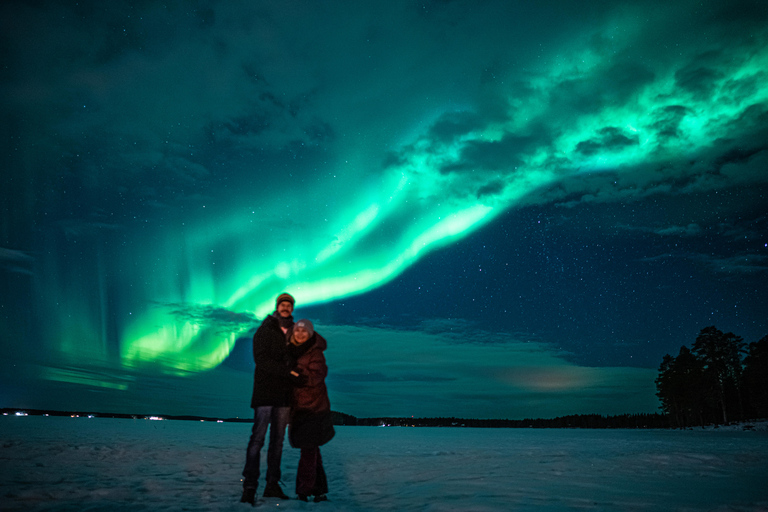 Rovaniemi : Barbecue lapon dans le ciel nocturne