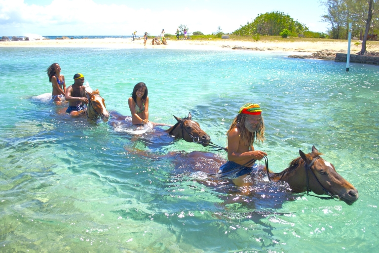 Montego Bay: Irie Blue Hole, paseo a caballo y tour de natación