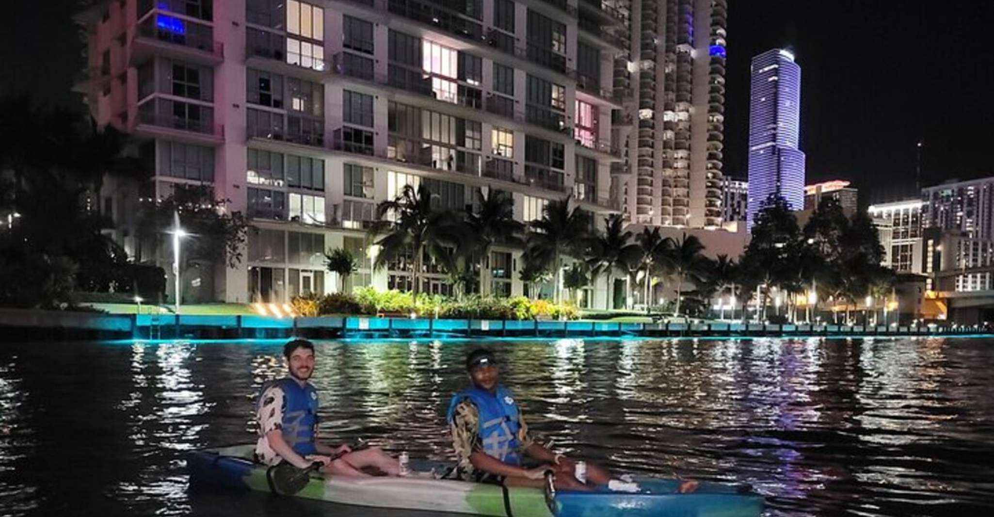 Miami: City Lights SUP or Kayak Night Tour photo 4