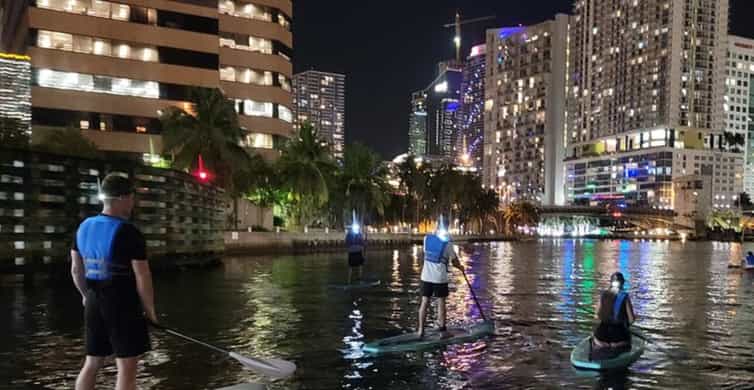 Miami: City Lights SUP or Kayak Night Tour photo 6