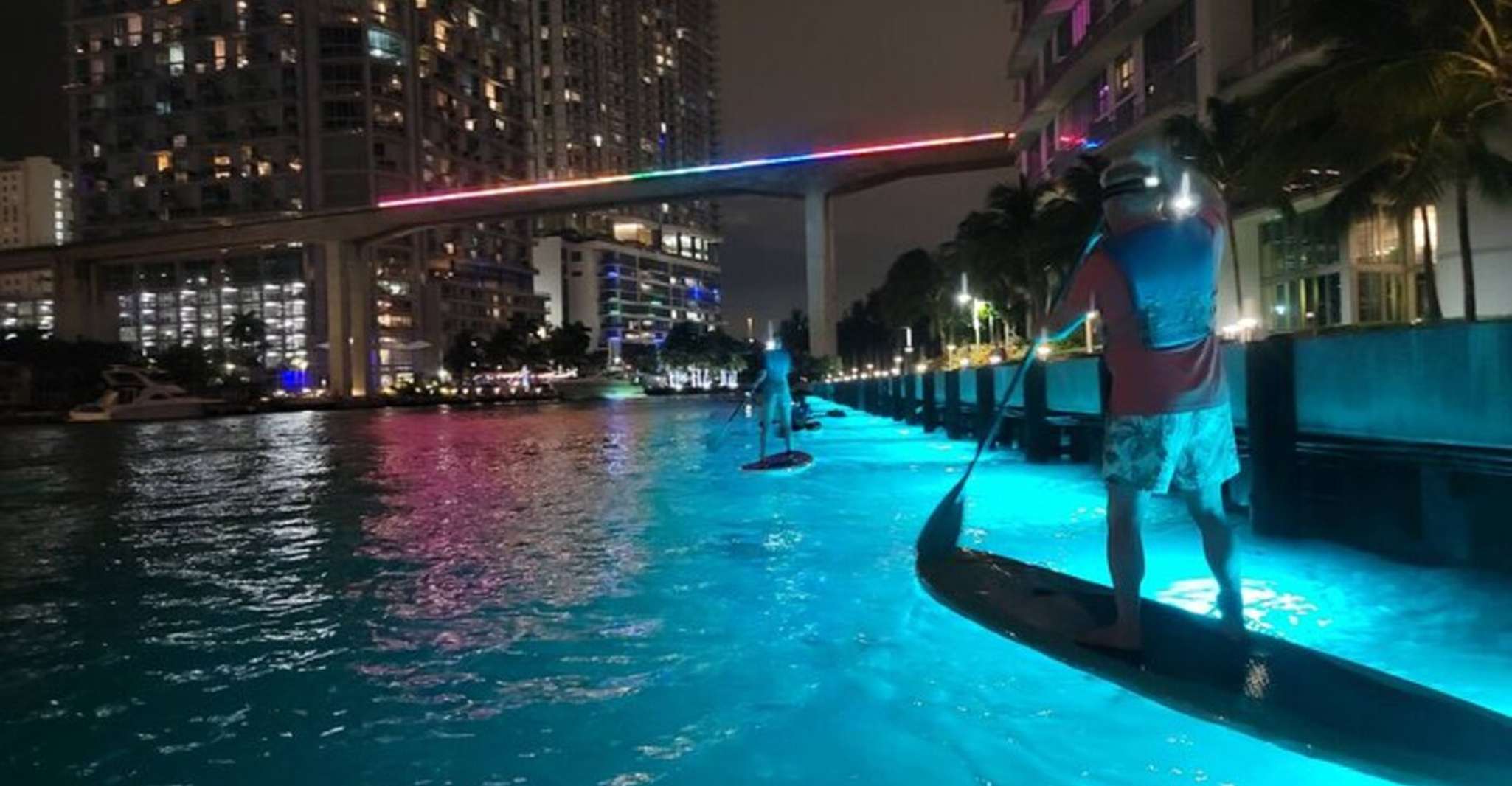 Miami: City Lights SUP or Kayak Night Tour photo 8