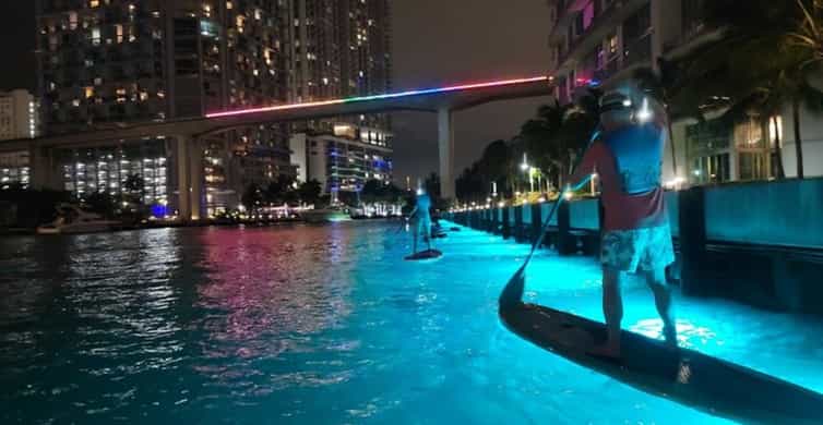 Miami: City Lights SUP or Kayak Night Tour photo 8