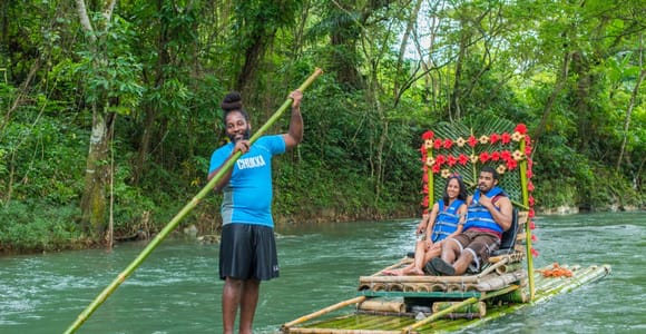 From Montego Bay and Negril: Bamboo Rafting & Cultural Tour