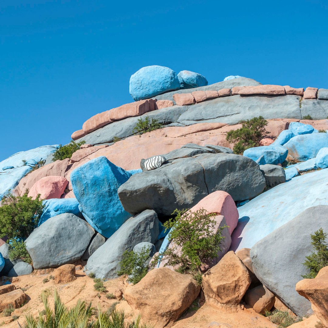 Depuis Taghazout : excursion d'une journée à Tafraoute et Tiznit - trekking