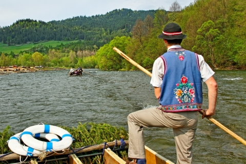 Rafting d'une journée sur la rivière Dunajec au départ de Cracovie