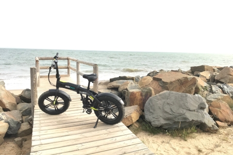 Punta del Moral: verhuur van e-bikes bij zonsondergang