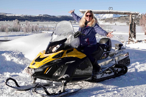 Jackson Hole: Bridger-Teton Guided Snowmobile Tour Jackson Hole: Guided 3-Hour Snowmobile Tour