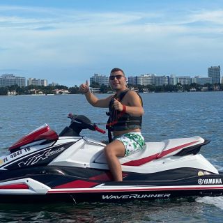 Miami: Jet Ski Rental on Biscayne Bay with Pontoon Ride