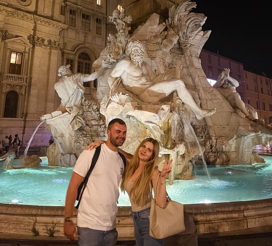 Rome: Under the Moonlight Evening Walking Tour