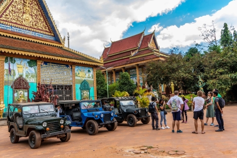 Siem Reap: Jeep-Tour bei Sonnenuntergang auf dem Land mit Getränken