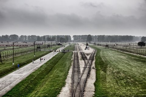Varsovasta: Auschwitz-Birkenau Opastettu kiertoajelu pikajunalla.