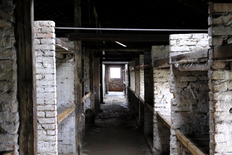 De Varsovie: visite guidée d'Auschwitz-Birkenau avec train rapideTournée allemande