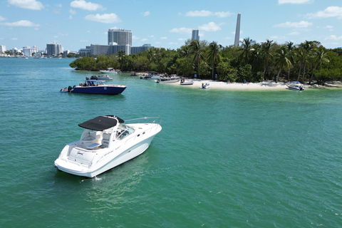Miami: BYOB Private Yacht Cruise Play Your Own Music Private 37-Foot Sundancer Boat for up to 12 People