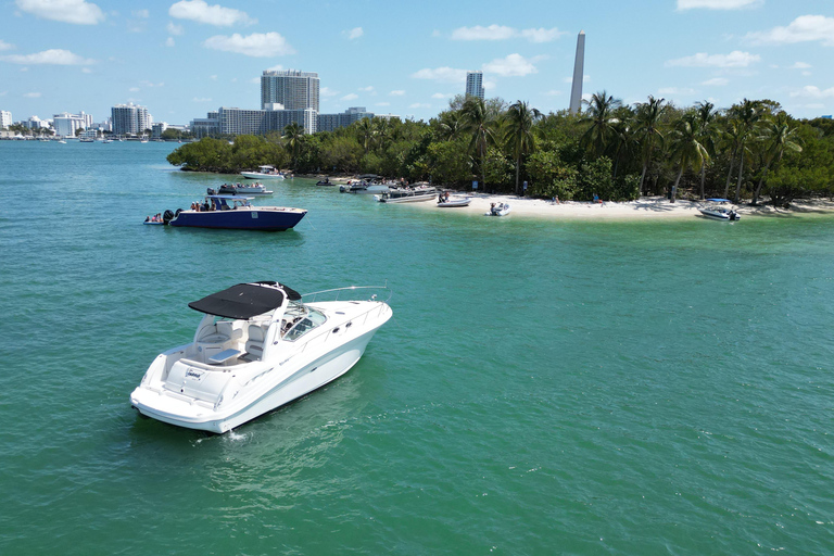 Miami: BYOB Private Yacht Cruise Play Your Own Music Private 37-Foot Sundancer Boat for up to 12 People
