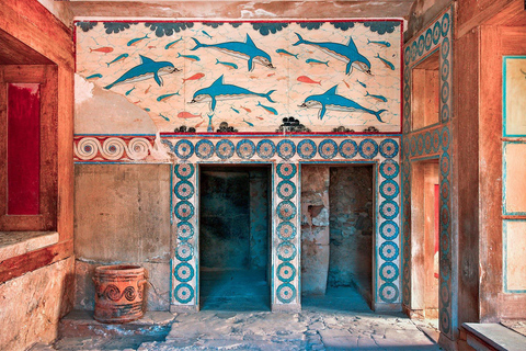 From Elounda: Cave of Zeus and Knossos Palace Private Trip Private Trip by Limo for 3 Guests