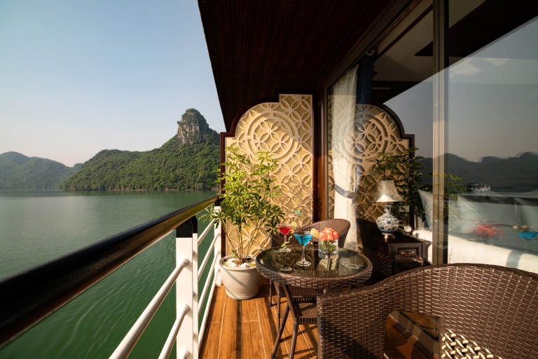 Lan Ha Bay: 2 Days 1 Night Luxury Cruise, Swimming, kayaking Lan Ha Bay: 2 Day Luxury Cruise & Private Balcony