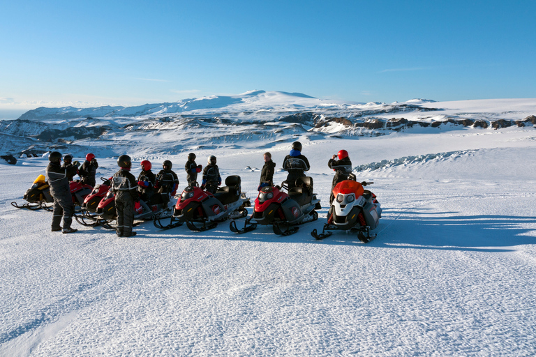 Vanuit Reykjavik: dagtrip naar zuidkust en sneeuwscooter