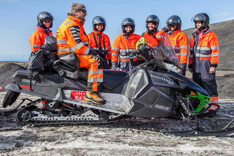 De Reykjavik: excursion d'une journée sur la côte sud et en motoneige