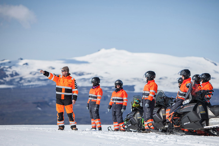 Reykjavik: Excursão de moto de neve na costa sul da Islândia e geleira