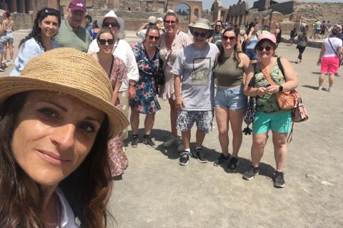 De Rome: excursion d'une journée à Pompéi avec dégustation de vin et déjeuner