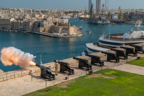 Valletta: Historyczna wycieczka piesza z własnym przewodnikiem i nabrzeże