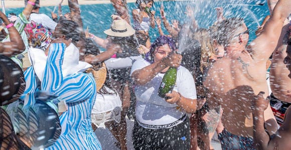Cabo San Lucas: Adults-Only Boat Party with Drinks & Live DJ