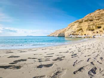 From Heraklion: Day Trip to Matala Hippie Beach and Caves
