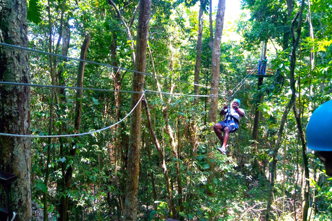 Montego Bay: Zip-Line Rainforest Tour with Pool & Gardens