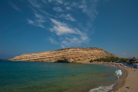 Vanuit Heraklion-gebied: busreis naar Zuid-Kreta en Matala BeachZuid Kreta Matala direct