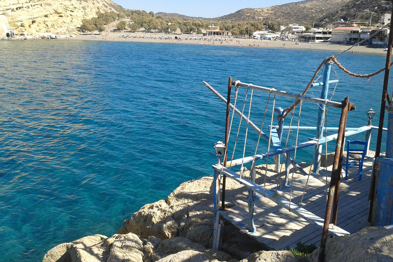 Vanuit Heraklion-gebied: busreis naar Zuid-Kreta en Matala BeachZuid Kreta Matala direct