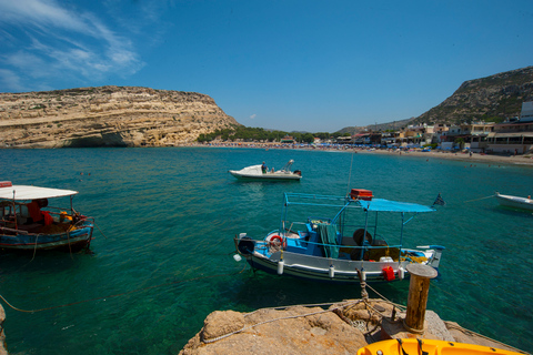 Vanuit Heraklion-gebied: busreis naar Zuid-Kreta en Matala BeachZuid Kreta Matala direct