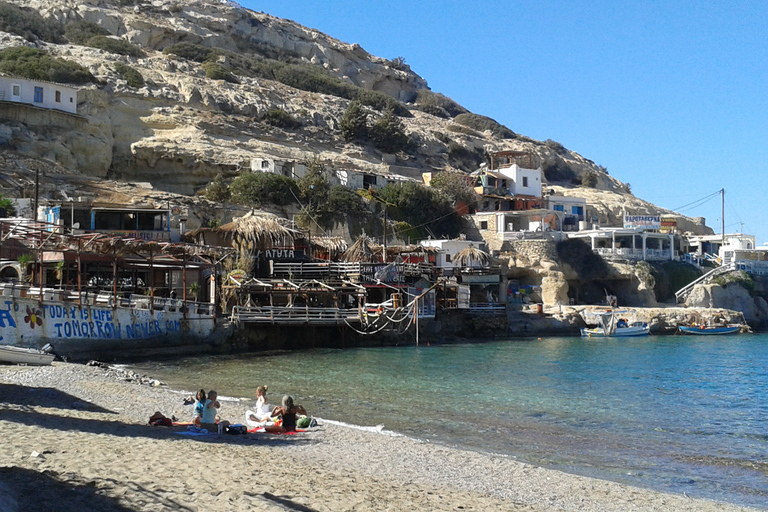 Vanuit Heraklion-gebied: busreis naar Zuid-Kreta en Matala BeachZuid Kreta Matala direct