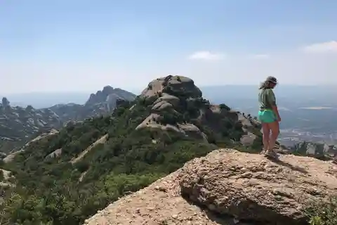 Walking Tour Montserrat Mountain to Top Sant Jeroni
