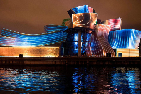 Bilbao : Musée Guggenheim : visite guidée en coupe-file et dînerVisite en français