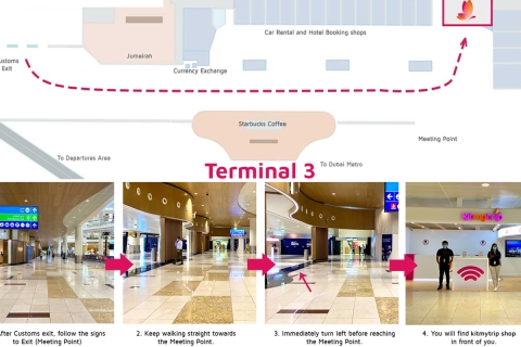 Aeropuerto de Dubái: tarjeta SIM turística 5G/4G para llamadas y datos de los EAU4GB + 30 Minutos