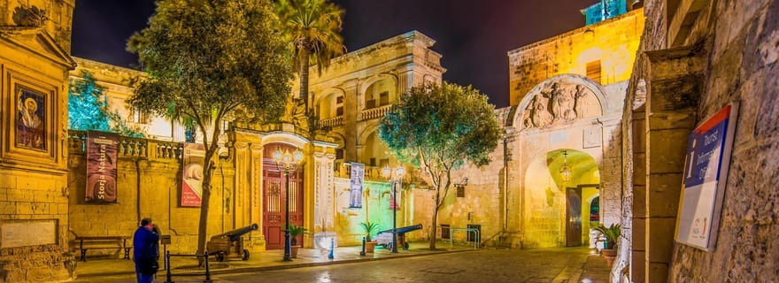 Mdina : Valletta Waterfront Area, Mdina, et visite nocturne de Rabat