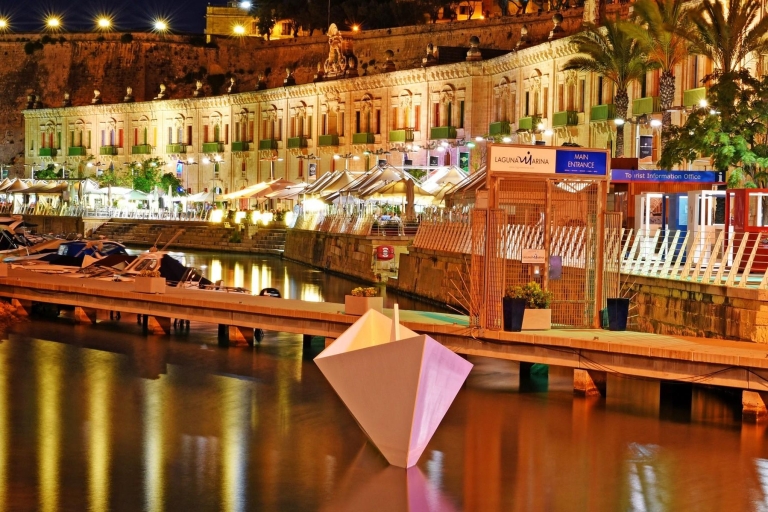 Valletta Waterfront Trip by Night with Rabat & Mdina From Valletta: Waterfront Trip by Night with Rabat & Mdina