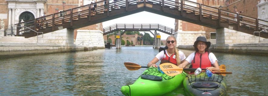 Venice: Castello Canals Guided Kayaking Tour and Bridges