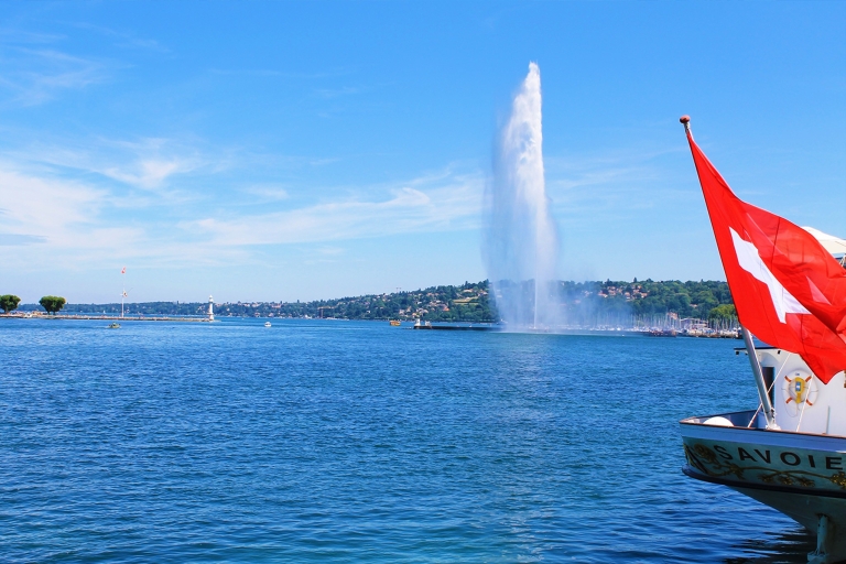 Genewa: rejs po malowniczym jeziorze z przekąskami i winem