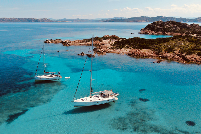 Maddalena Archipelago: Island-Hopping Sailing Tour and Lunch 14 m Standard Yacht departure from Palau