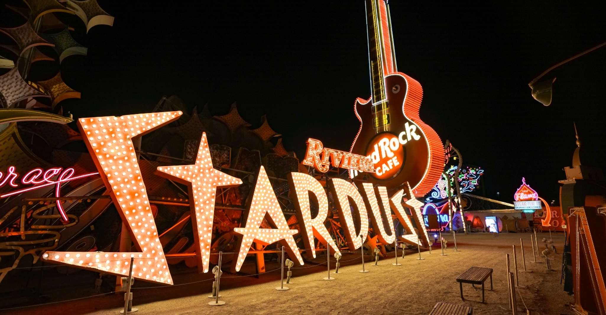 Las Vegas: Night Helicopter Flight and Neon Museum Tour